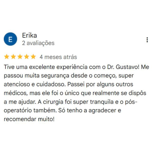 Depoimento Google Dr. Gustavo Castro