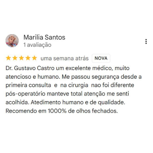 Depoimento Google Dr. Gustavo Castro